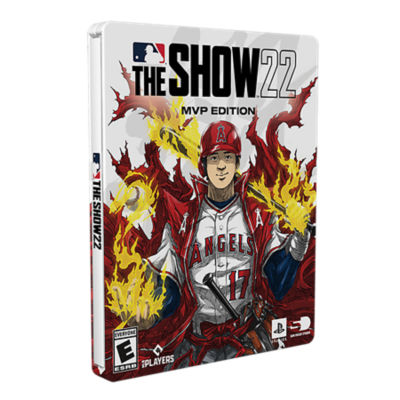 MLB The Show 22 MVP Edition Steelbook cover featuring Shohei Otani