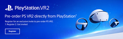 Pre-order PS VR2 directly from PlayStation. Register.