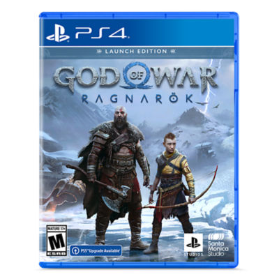 PS4 God of War: Ragnarok  Launch Edition box featuring Kratos and Atreus