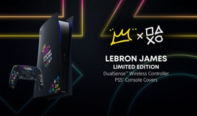 Lebron James limited edition dualsense wireless controller and PS5 covers