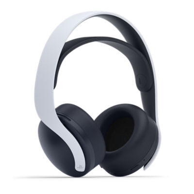 Image of a white PS5 3D PULSE Wireless Headset