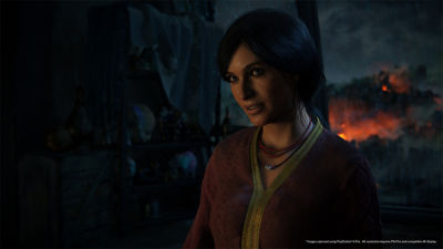 PS4 Uncharted The Lost Legacy screenshot featuring Chloe Frazer